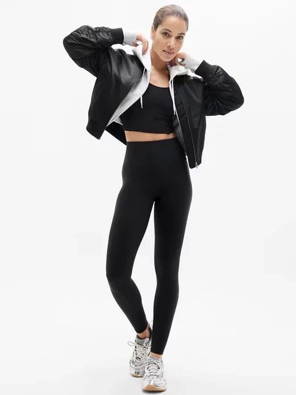 Athleta Elation No Front Seam Legging Black #769074